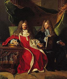 Hyacinthe Rigaud Pierre-Cardin Lebret (1639-1710) and his son Cardin Le Bret (1675-1734), oil painting image